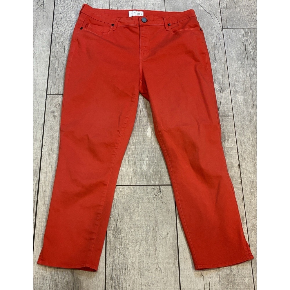 Parker Smith Stretch Ankle Classic Pants Womens Sz 30 Watermelon Preppy Modern